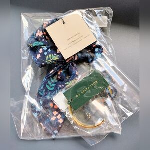 Rifle Paper Co Bundle Set - Floral Scrunchie And Bracelet